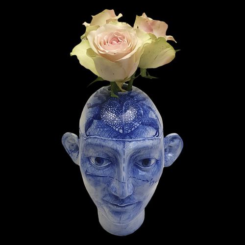 Contemporary vase - TS 22 - ELICA STUDIO - porcelain / handmade / Made in Italy
