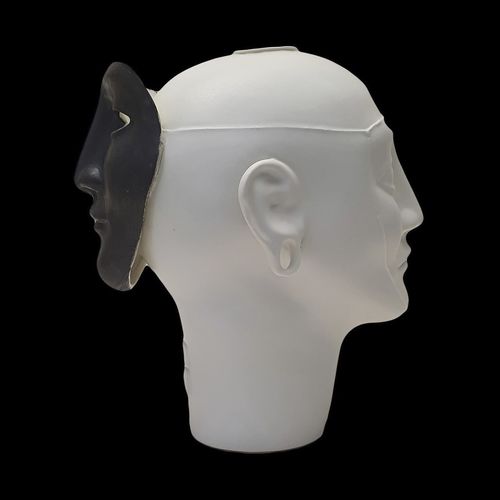 Contemporary vase - MASK - ELICA STUDIO - porcelain / handmade / Made in Italy