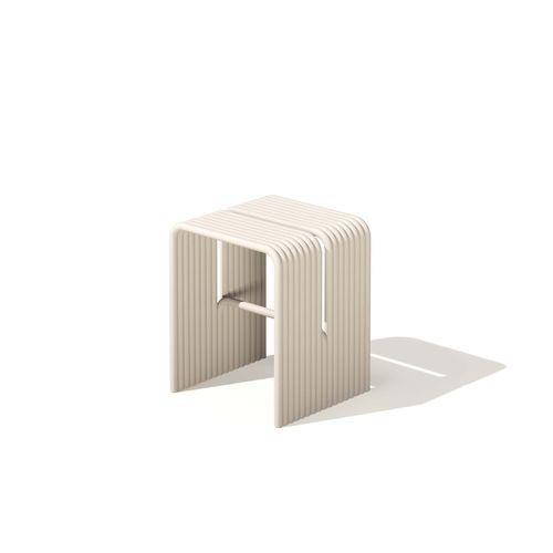 Contemporary stool - Tube - Joyf - aluminum / aluminum base / double