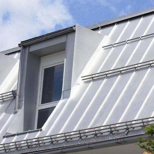 Standing seam metal sheet - Rimex - decorative / flat / stainless steel
