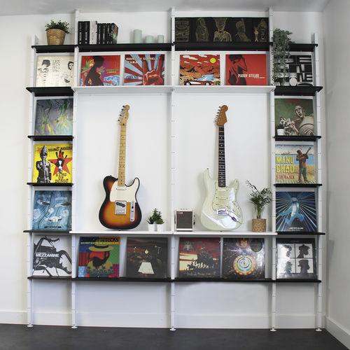 Modular bookcase - Etagère vinyle murale  - Bretagne Design - wall-mounted / high / floor-to-ceiling