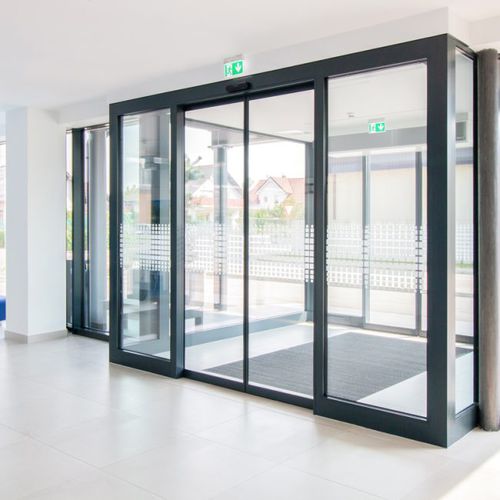 Interior door - 300 - DOORSON - anodized aluminum / sliding / contemporary