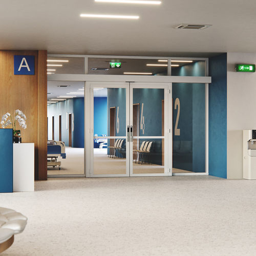 Interior door - 500 EF - DOORSON - anodized aluminum / swing / sliding