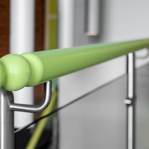 Aluminum handrail - ACRAMIT - Polmar Profil - stainless steel / resin / vinyl