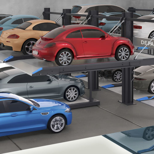 Semi-automatic parking system - DE-613 - DE-PARK - platform / with elevator