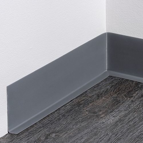 Beige skirting - WSL 80/18 - BOLTA - black / gray / wooden