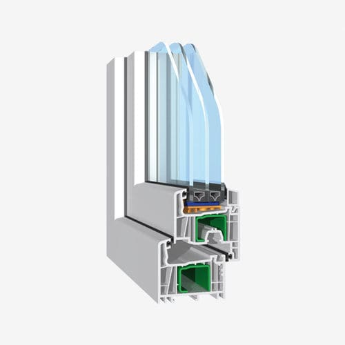PVC window profile - AD - Salamander - security
