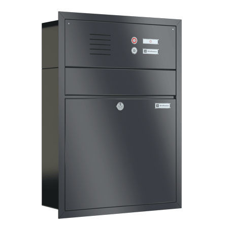 Built-in mailbox - VERTICAL - Ju-Metall- warenfabrik - individual