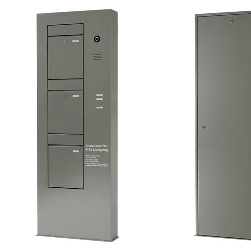 Floor-mounted mailbox - STELE INSTALLATION DEPTH 152 MM - Ju-Metall- warenfabrik - individual / with parcel box