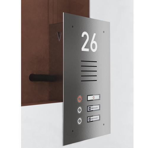 Metal audio door intercom - 12-503 - Ju-Metall- warenfabrik - commercial / for home / built-in