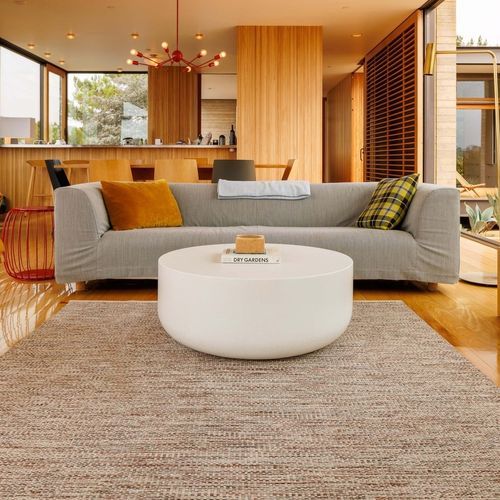 Contemporary coffee table - BOLA  - LUMACAST - concrete / concrete base / round