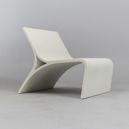 Contemporary lounge chair - CONFLUENCE  - LUMACAST - concrete / concrete / ergonomic