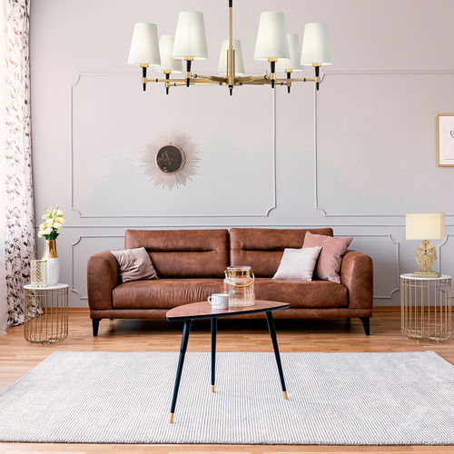 Contemporary chandelier - ZARAGOZA - Maytoni - metal / polished brass / fabric