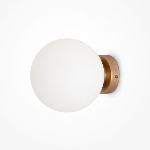 Contemporary wall light - BASIC FORM - Maytoni - indoor / metal / frosted glass