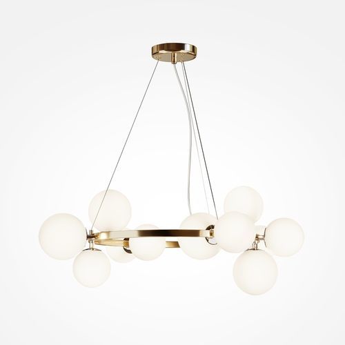 Contemporary chandelier - DALLAS - Maytoni - blown glass / 11 light / commercial