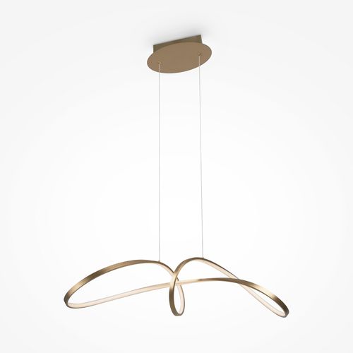 Pendant lamp - CURVE - Maytoni - aluminum / curved glass / contemporary