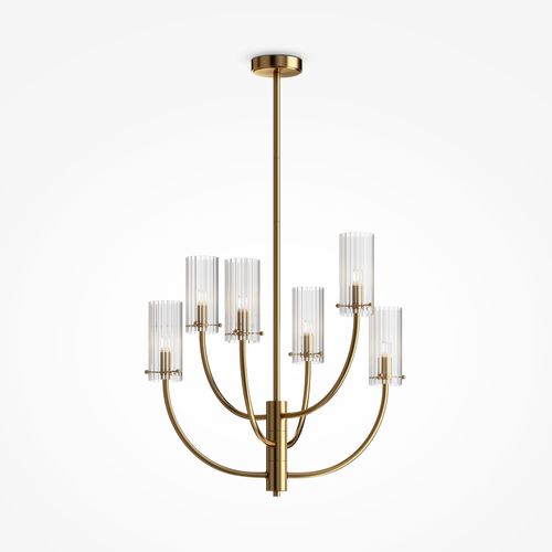 Contemporary chandelier - Arco - Maytoni - metal / 6 light / candelabra