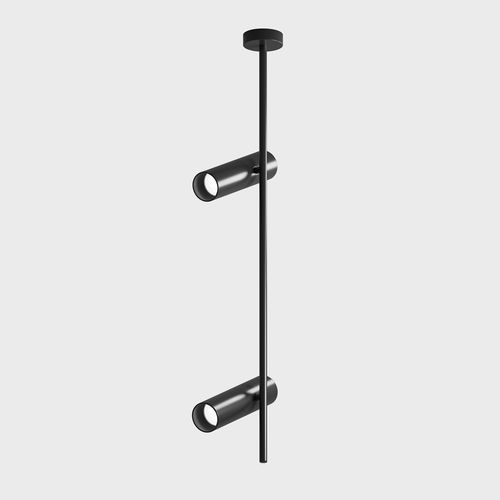 LED track light - C021CL-02B - Maytoni - cylindrical / aluminum / home