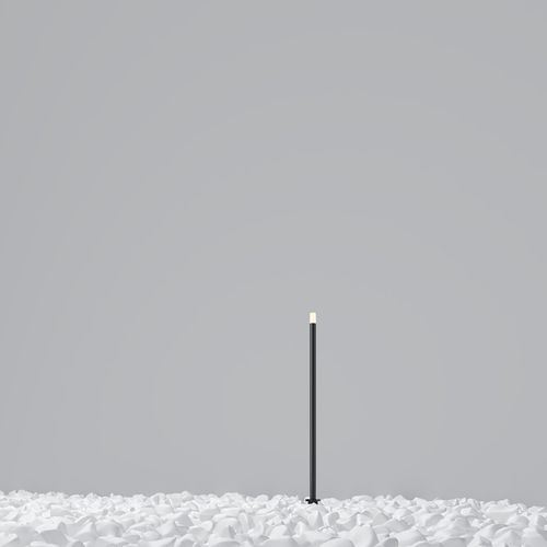 Garden bollard light - Spear : O441FL-L1GF3K - Maytoni - contemporary / metal / LED