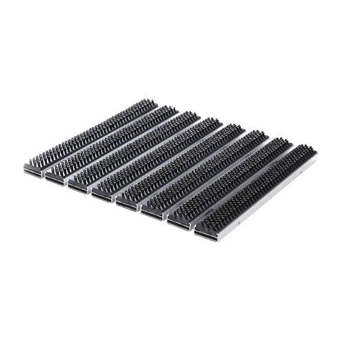 Commercial entrance mat - ALUCABLE MINI - Almelose Borstelindustrie - aluminum / stainless steel / with profiles