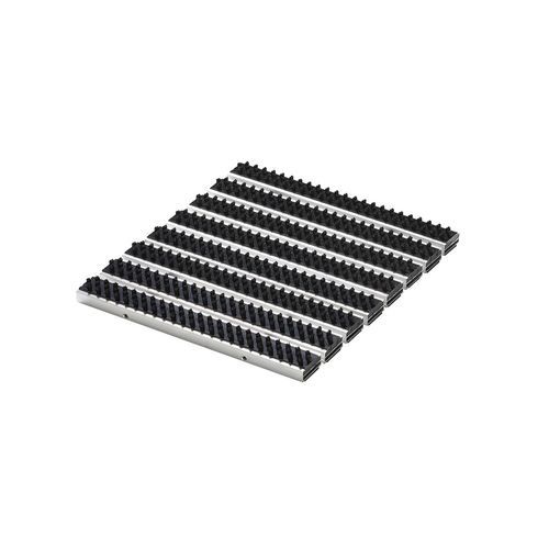 Commercial entrance mat - ALUCABLE MEDIUM - Almelose Borstelindustrie - aluminum / stainless steel / dust control