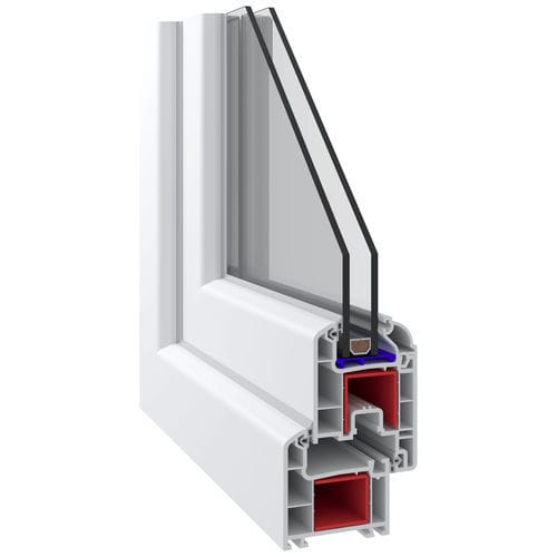 PVC window profile - Marmara 632 - Adopen Plastik - waterproof / acoustic / thermally-insulated