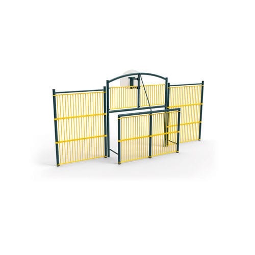 Metal multisport goal - M.U.G.A - Metalu Plast - fixed / white/blue / black