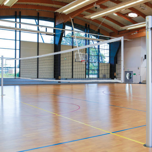 Polyethylene volleyball net - Metalu Plast - black / competition / training