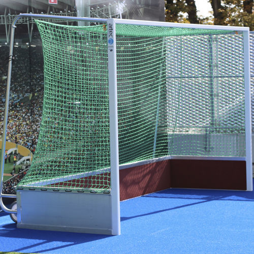 Aluminum hockey goal - 42100 - artec Sportsgeräte GmbH - mobile / white / silver-colored