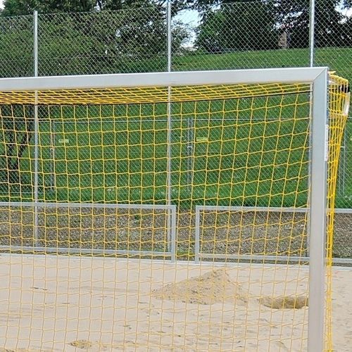 Aluminum beach soccer goal - 30121 - artec Sportsgeräte GmbH - socketed / yellow / powder-coated