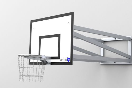 Outdoor basketball stand - 37645 - artec Sportsgeräte GmbH - wall-mounted / aluminum / training