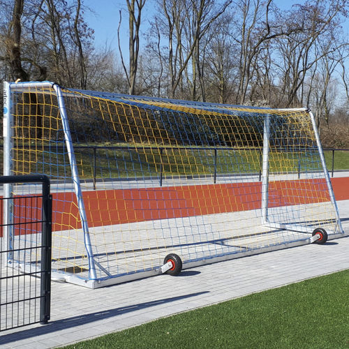 Aluminum soccer goal - 30074-GB - artec Sportsgeräte GmbH - mobile / colorless / 5x2 m
