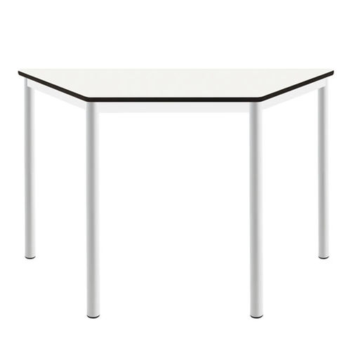 Contemporary table - MENORCA - EduHermex - in wood fiber / metal base / trapezoidal