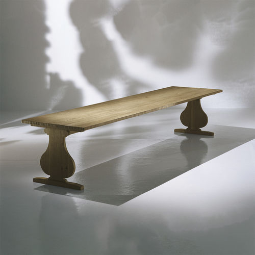 Traditional table - FRANCIS - LANDO - oak / solid wood base / rectangular