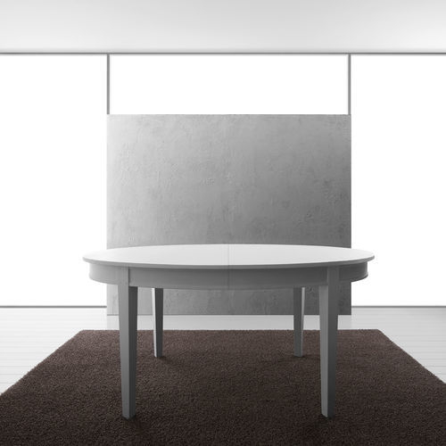 Traditional table - L229 - LANDO - solid wood / wooden base / oval