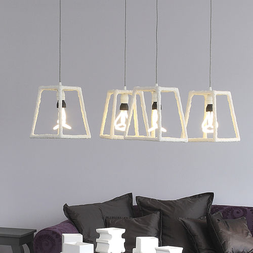 Pendant lamp - WHITE NOISE - LANDO - ceramic / contemporary / corded
