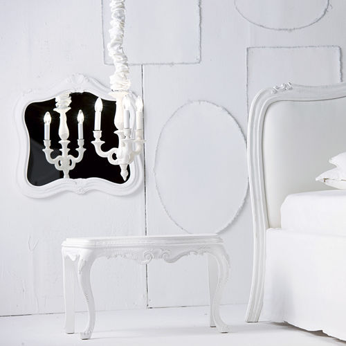 Traditional chandelier - MATERIA 3 - LANDO - ceramic / 3 light / commercial
