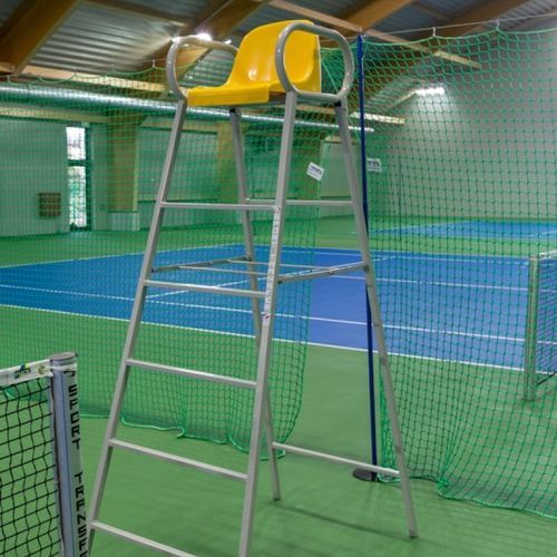 Tennis umpire chair - 14 004 - SPORT TRANSFER Sp. z o.o. - mobile / steel / silver-colored