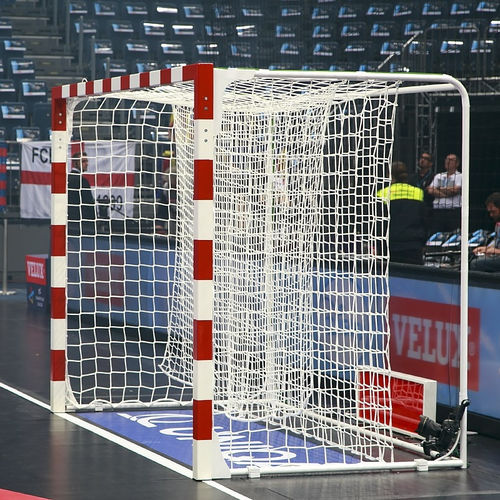 Aluminum handball goal - 8-01-1 - MTB Group Sp.J. - steel / transportable / white/red