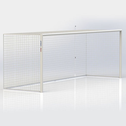 Aluminum football goal - 9-02 - MTB Group Sp.J. - transportable / white / painted