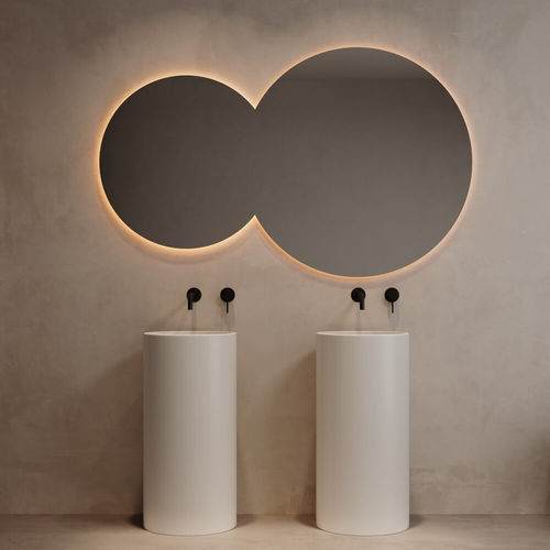 Totem washbasin - 700200 - NEILUR - Solid Surface / matte finish / round