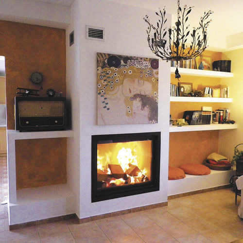 Wood-burning fireplace - Vertical 60 x 80 - REGALFIRE S.A - built-in / wall / Single-sided