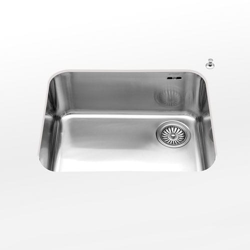 Undermount kitchen sink - radius 60 VS - ALPES-INOX - single-bowl / without drainboard / stainless steel