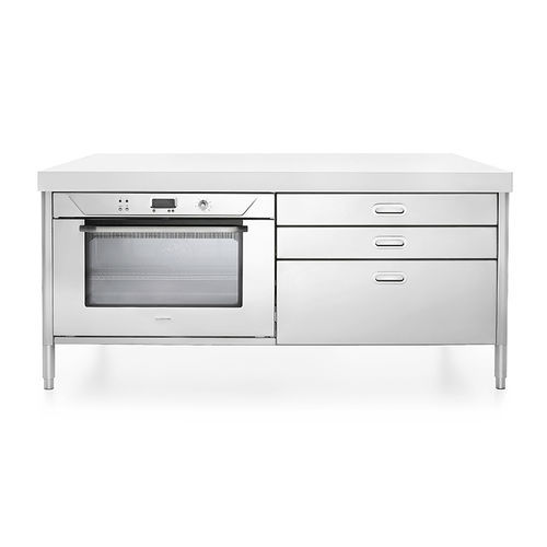 Independant kitchen unit - 190C-F90+C90/1 - ALPES-INOX - free-standing / front cooking / with drawer