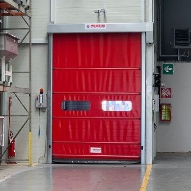 Entry door - SPEEDY ROLL - Moreschi Chiusure Industriali S.r.l. - metal / steel / galvanised steel