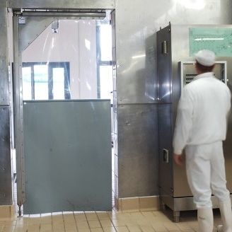 Interior door - FLY PVC - Moreschi Chiusure Industriali S.r.l. - steel / stainless steel / PVC