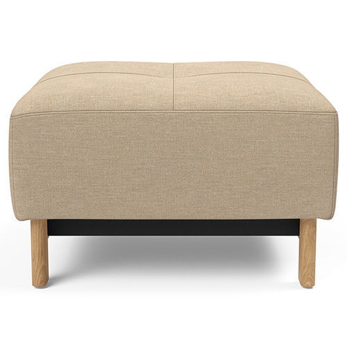Contemporary ottoman - Pyxis - INNOVATION LIVING - fabric / square / upholstered