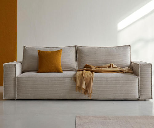 Sofa bed - Newilla - INNOVATION LIVING - contemporary / fabric / with armrests