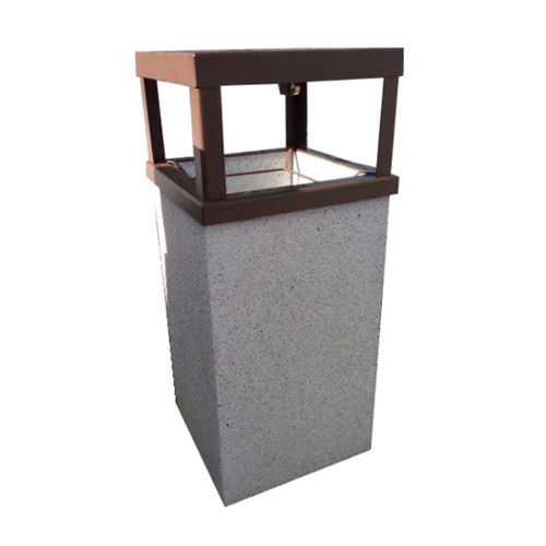 Reinforced concrete waste paper basket - CSC012 - irollo - sheet metal / painted metal / galvanized