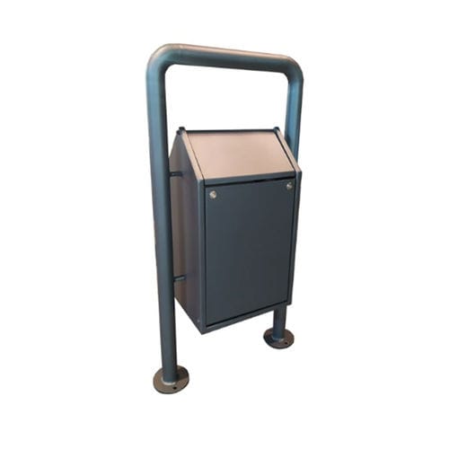 Dog trash can - CSC021 - irollo - with legs / sheet metal / iron